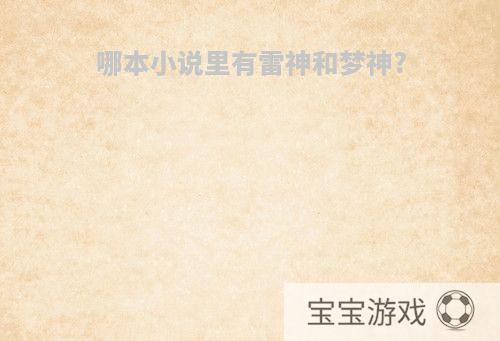 哪本小说里有雷神和梦神?