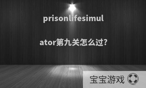 prisonlifesimulator第九关怎么过?