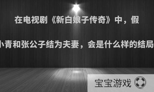 在电视剧《新白娘子传奇》中，假如小青和张公子结为夫妻，会是什么样的结局呢?