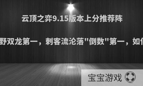 云顶之弈9.15版本上分推荐阵容，狂野双龙第一，刺客流沦落