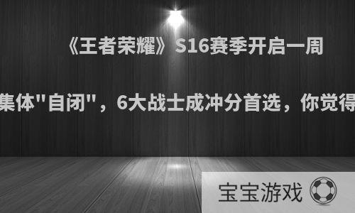 《王者荣耀》S16赛季开启一周，射手集体