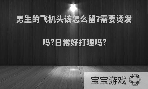 男生的飞机头该怎么留?需要烫发吗?日常好打理吗?