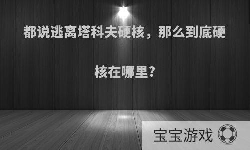 都说逃离塔科夫硬核，那么到底硬核在哪里?