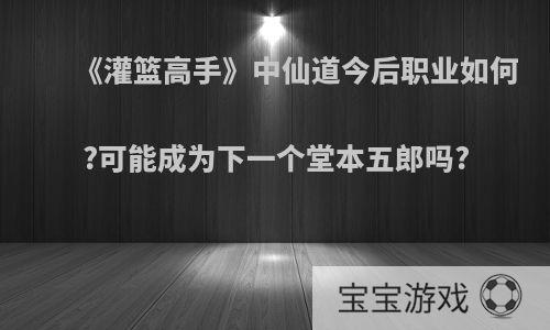 《灌篮高手》中仙道今后职业如何?可能成为下一个堂本五郎吗?