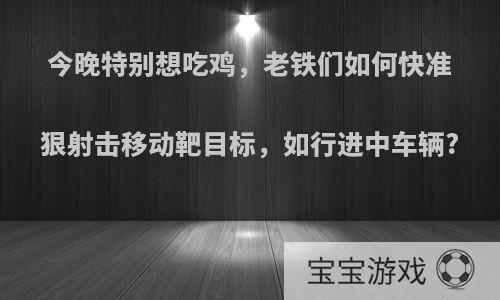 今晚特别想吃鸡，老铁们如何快准狠射击移动靶目标，如行进中车辆?