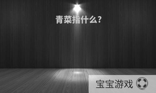 青菜指什么?