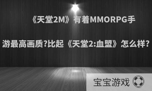 《天堂2M》有着MMORPG手游最高画质?比起《天堂2:血盟》怎么样?