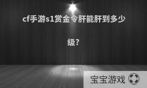 cf手游s1赏金令肝能肝到多少级?