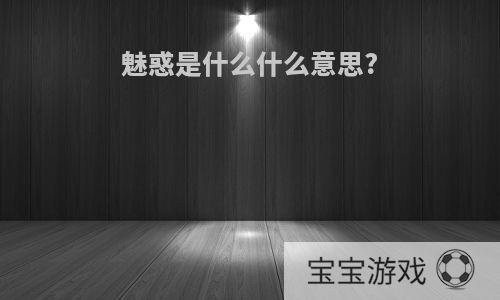 魅惑是什么什么意思?