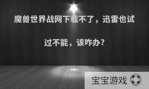 魔兽世界战网下载不了，迅雷也试过不能，该咋办?