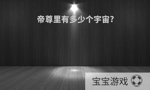 帝尊里有多少个宇宙?