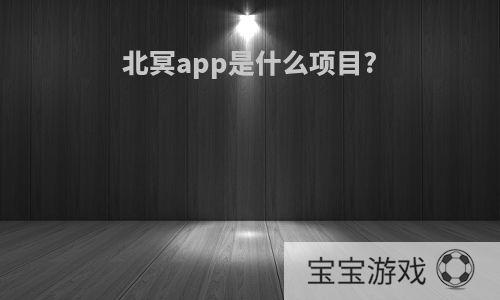 北冥app是什么项目?